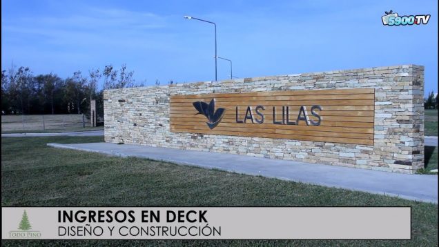 Todo Pino – Diseño y Construcción – Decks de ingresos como carteles, accesos a barrios privados