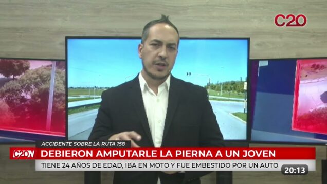 C20 Noticias | Accidente sobre la ruta 158 – Norberto Florindo