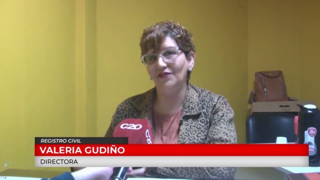 C20 Noticias | Registro Civil – Valeria Gudiño
