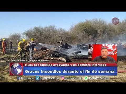 UNITEVE | Incendios de campos al límite de la zona urbana