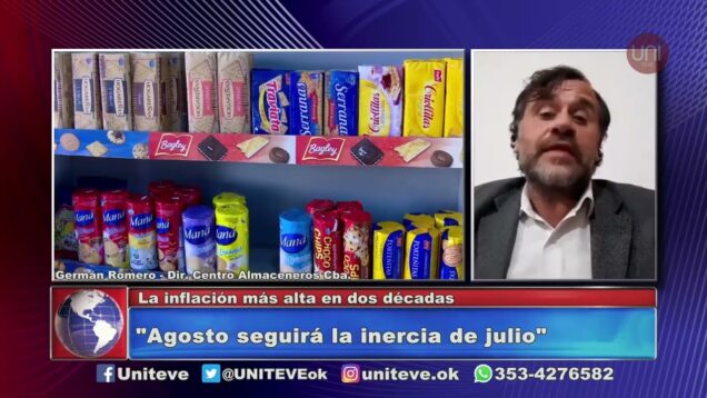 UNITEVE | Inflación |  Julio marcó un incremento del 7,4%
