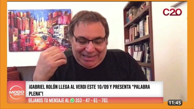 Modo Directo | ¡Gabriel Rolón llega al Verdi este 10/09 y presenta “Palabra plena”!