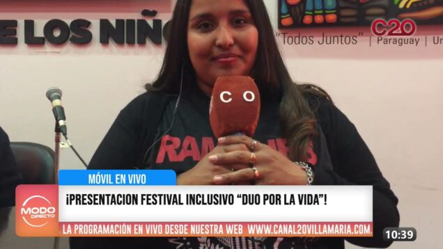 Modo Directo | ¡Presentación festival inclusivo “Dúo por la vida”!