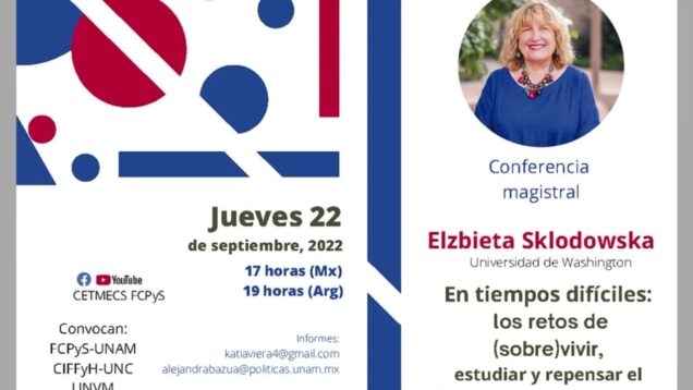 UNITEVE | Conferencia magistral: En tiempos difíciles, los retos de (sobre) vivir