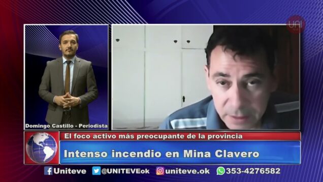 UNITEVE | Incendio en las Sierras | Fuego fuera de control en Mina Clavero