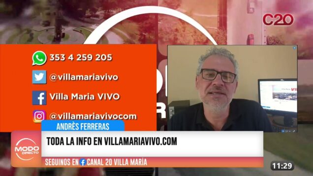 Modo Directo | Villa María Vivo – Andrés Ferreras
