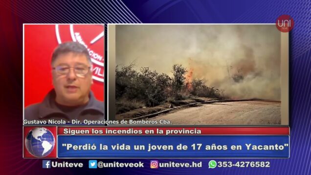 UNITEVE | Siguen los incendios en las Sierras