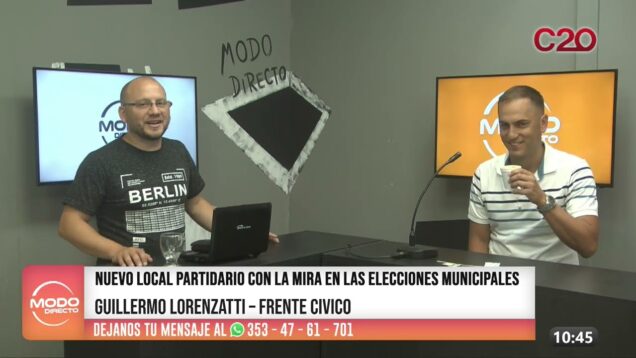 C20 Noticias | Frente Cívico – Guillermo Lorenzatti