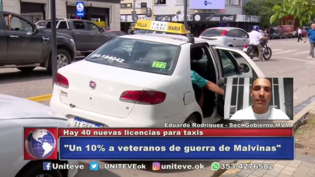 UNITEVE | Hay 40 nuevas licencias para taxis