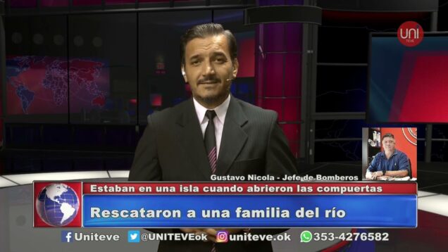 UNITEVE | Rescataron a una familia del río