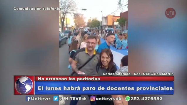 UNITEVE | Habrá paro docente en la provincia