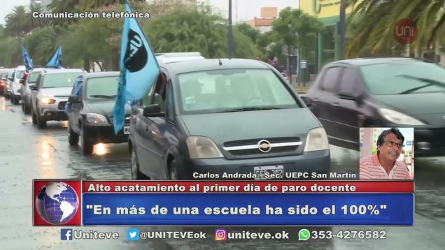 UNITEVE | Alto acatamiento al primer día de paro docente