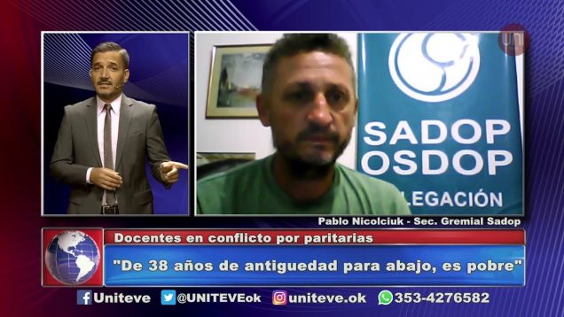 UNITEVE | Docentes en conflicto por paritarias