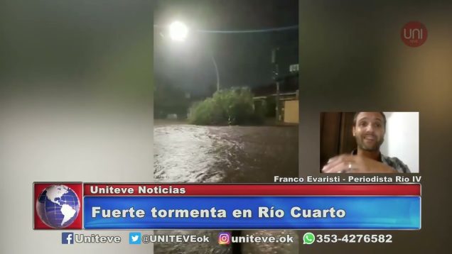 UNITEVE | Fuerte tormenta en Rio Cuarto