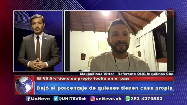 UNITEVE | Casa propia | Bajó el porcentaje de propietarios en el país