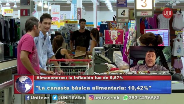 C20 Noticias | El Centro de Almaceneros informó que la inflación de mayo fue del 9,57 %