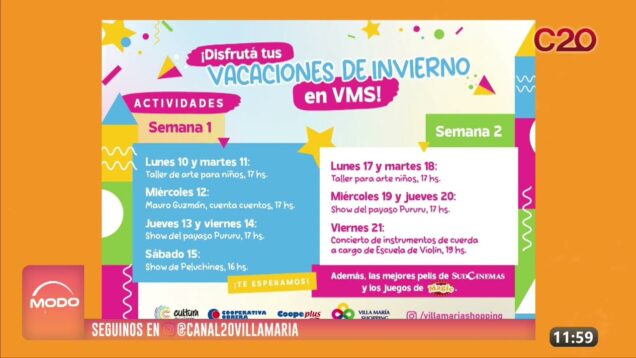 Modo Directo | En vivo desde Villa María Shopping