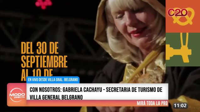 Modo Directo | En Vivo desde Villa General Belgrano – Gabriel Cachayu