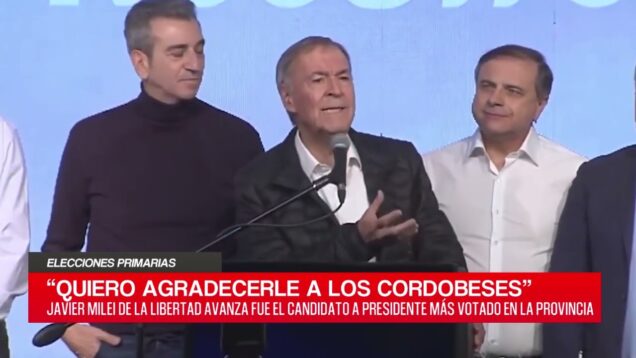 C20 Noticias | Elecciones primarias – Juan Schiretti