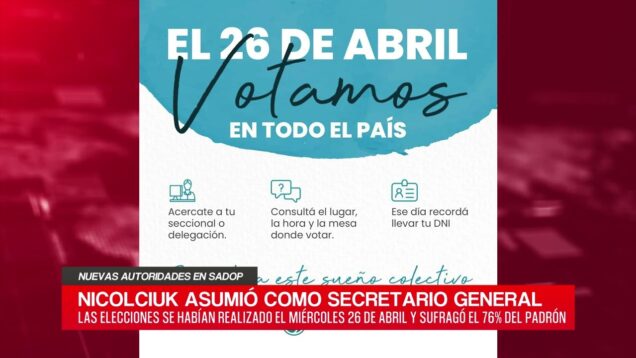 C20 Noticias | Nuevas autoridades en Sadop – Pablo Nicolciuk