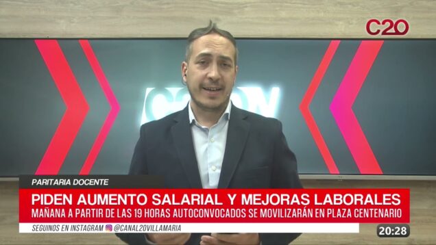 C20 Noticias | Paritaria Docente – Matias Doffo