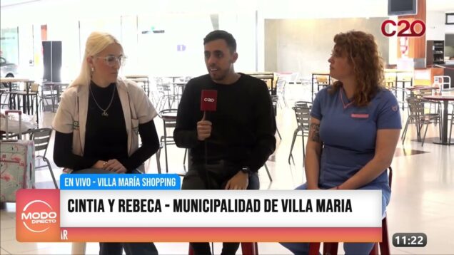 Modo Directo | ¡En vivo desde Villa Maria Shopping! – Cintia y Rebeca – Municipalidad De Villa María