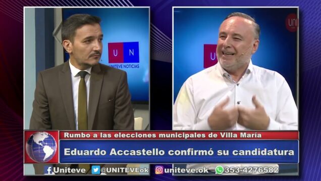 Uniteve Noticias | Entrevista exclusiva: Eduardo Accastello confirmó su candidatura