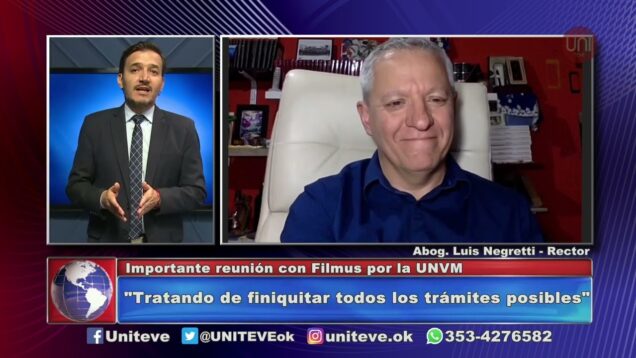 Uniteve Noticias | UNVM | Negretti se reunió con el Ministro de Ciencia y Tecnología de la Nación