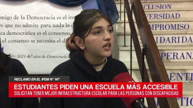 C20 Noticias | Reclamo en el IPEM N° 147