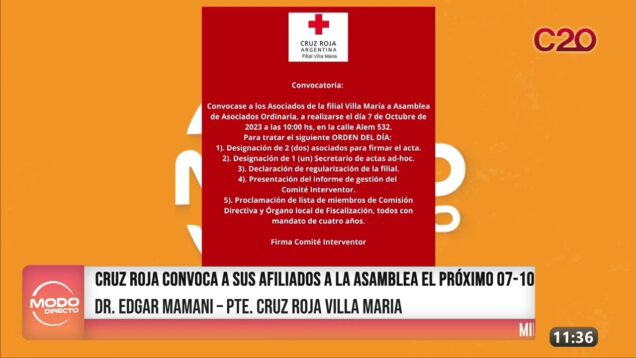 Modo Directo | Cruz Roja Asamblea – Edgar Mamani