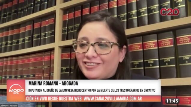 Modo Directo | Marina Romano – Abogada – Imputaron al dueño de la empresa Hidrocentro por muerte