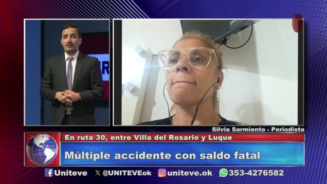 Uniteve Noticias | Choque en cadena con saldo fatal – Silvia Sarmiento