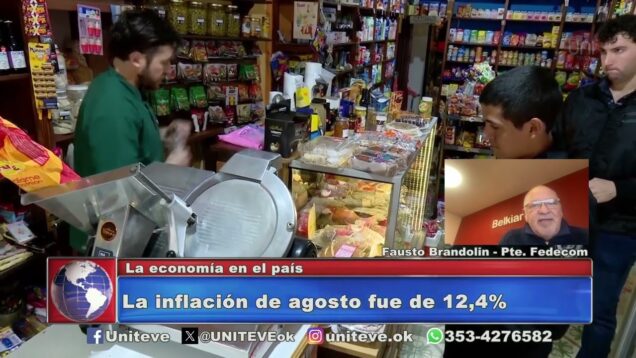 Uniteve Noticias | La inflación de agosto fue del 12,4%