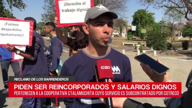C20 Noticias | Reclamo de Barrenderos – Facundo Mosquera