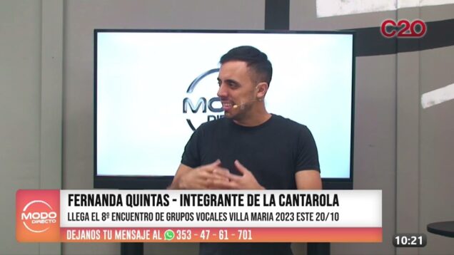 Modo Directo | Integrante de la Cantarola – Fernanda Quintas
