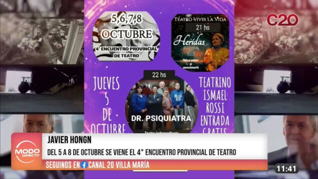 Modo Directo | Javier Hongn – 4° Encuentro Provincial de Teatro
