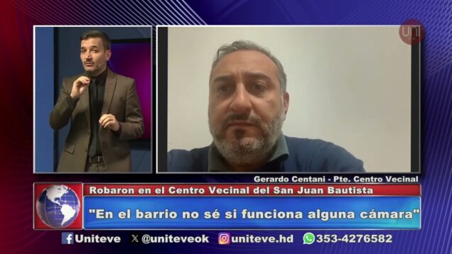Uniteve Noticias | Robaron en el Centro Vecinal del San Juan Bautista