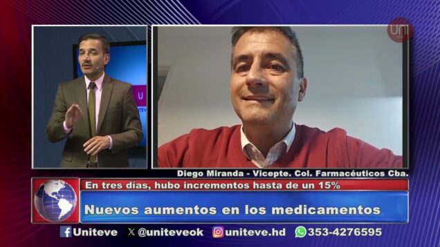 Uniteve Noticias | Nuevos aumentos en los medicamentos – Diego Miranda