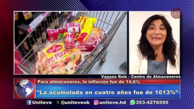 Uniteve Noticias | Para almaceneros, la inflación fue de 14,6% – Vanesa Ruiz