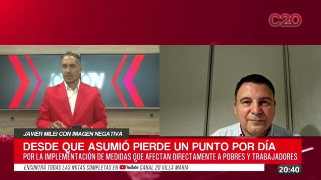 C20 Noticias | Javier Milei con Imagen Negativa – Gustavo Córdoba