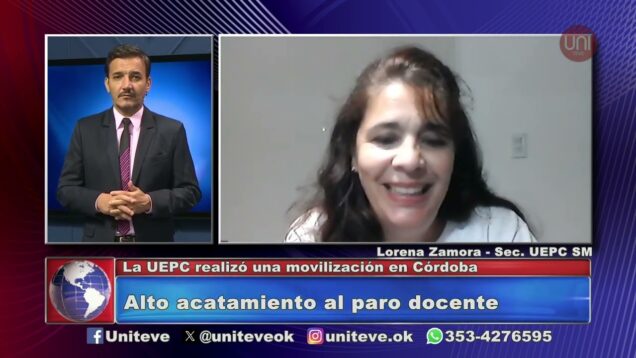 Uniteve Noticias | Paro docente – Lorena Zamora