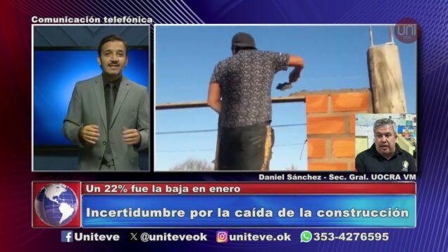 Uniteve Noticias | 2000 albañiles en búsqueda de trabajo – Daniel Sánchez