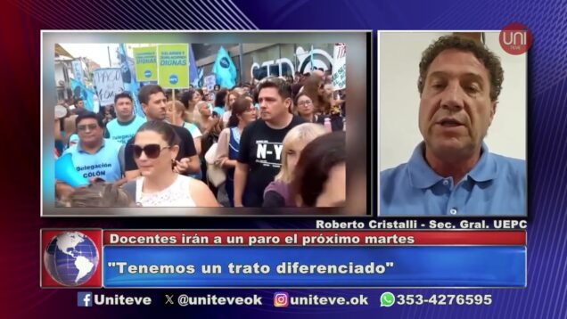 Uniteve Noticias | Docentes cordobeses al paro – Roberto Cristalli