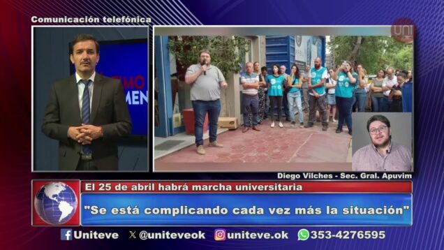 Uniteve Noticias | El 25 de abril habrá paro de las universidades nacionales