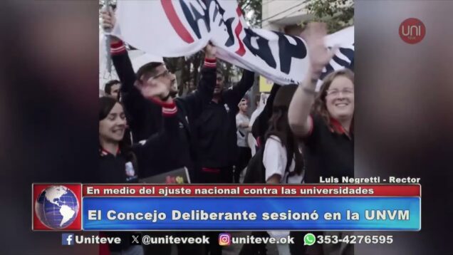 Uniteve Noticias | El Concejo Deliberante sesionó en la UNVM