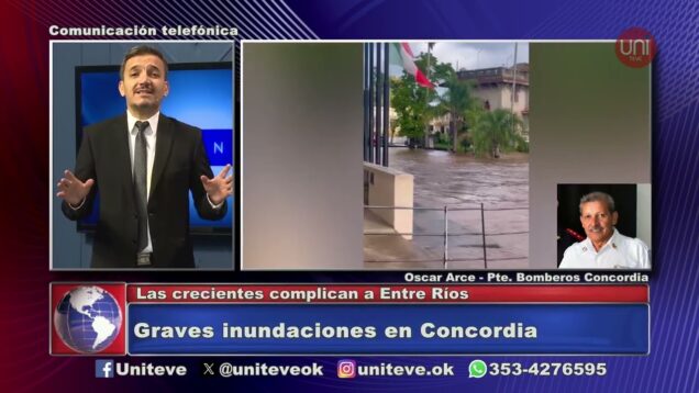 Uniteve Noticias | Graves inundaciones en Concordia