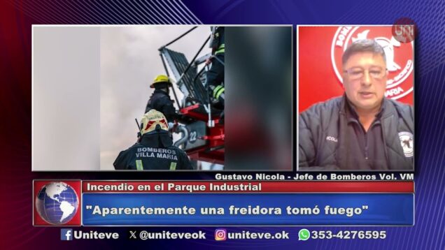 Uniteve Noticias | Importante incendio en el Parque Industrial