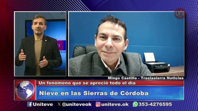 Uniteve Noticias | Nieve en las Sierras de Córdoba