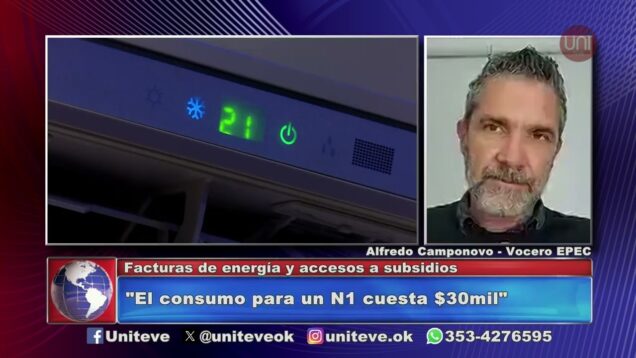Uniteve Noticias | Tarifas de EPEC – Alfredo Camponovo