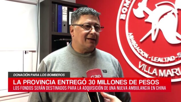 C20 Noticias | Donación para los bomberos – Gustavo Nicola